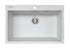Chiuveta soft compozit Pyramis Square DUROTHEK 76x50 1B alb