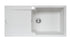 Chiuveta soft compozit Pyramis Level DUROTHEK 100x50 1B1D DR ALB