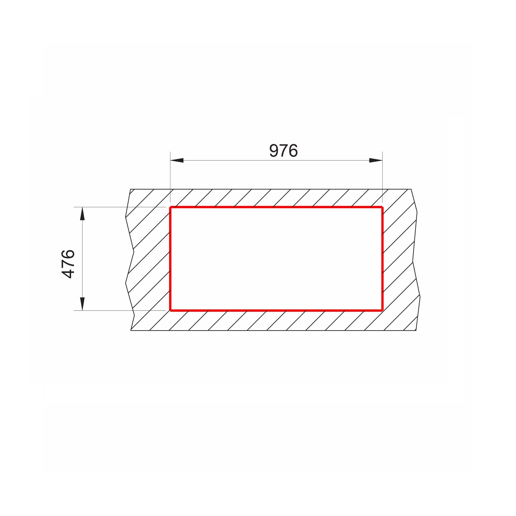 Chiuveta soft compozit Pyramis Level DUROTHEK 100x50 1B1D DR ALB