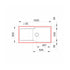 Chiuveta soft compozit Pyramis Level DUROTHEK 100x50 1B1D DR ALB