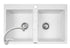 Set chiuveta granit SPARTA 2B & baterie OSSIA - White