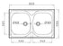 Chiuveta inox Ecoline CORE - inox 800mm*500mm