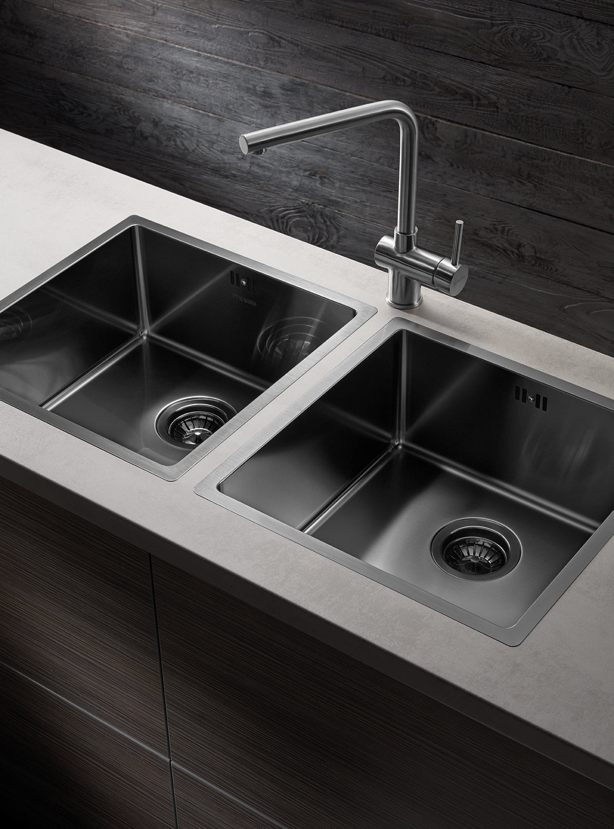 Chiuveta inox ASTRIS COLORA 40x40 1B Gun metal