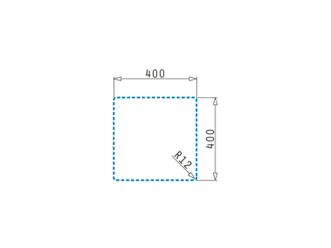Chiuveta inox ASTRIS COLORA 40x40 1B Gun metal