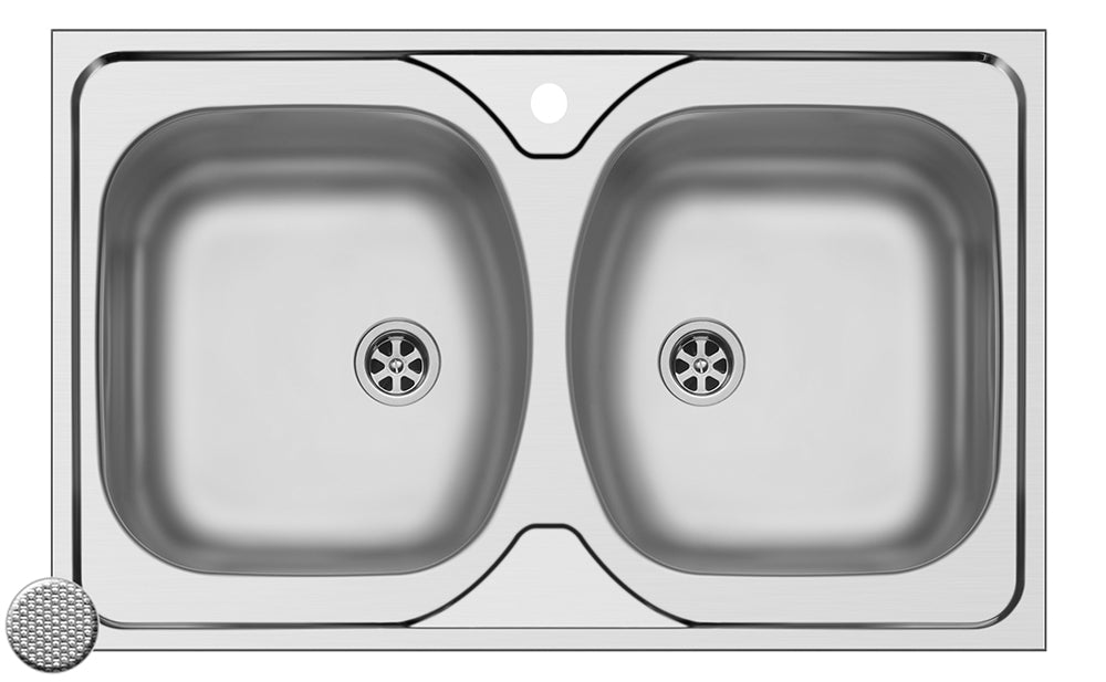 Chiuveta inox Ecoline CORE 2B LN