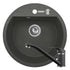 Set chiuveta granit MIDO 1B Ø51 & baterie ASALIA - Black