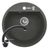Set chiuveta granit MIDO 1B Ø51 & baterie OSSIA - Black