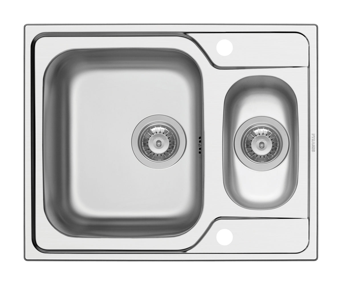 Chiuveta inox Pyramis FEDRA EXTRA 62x50 1 1/2B SM
