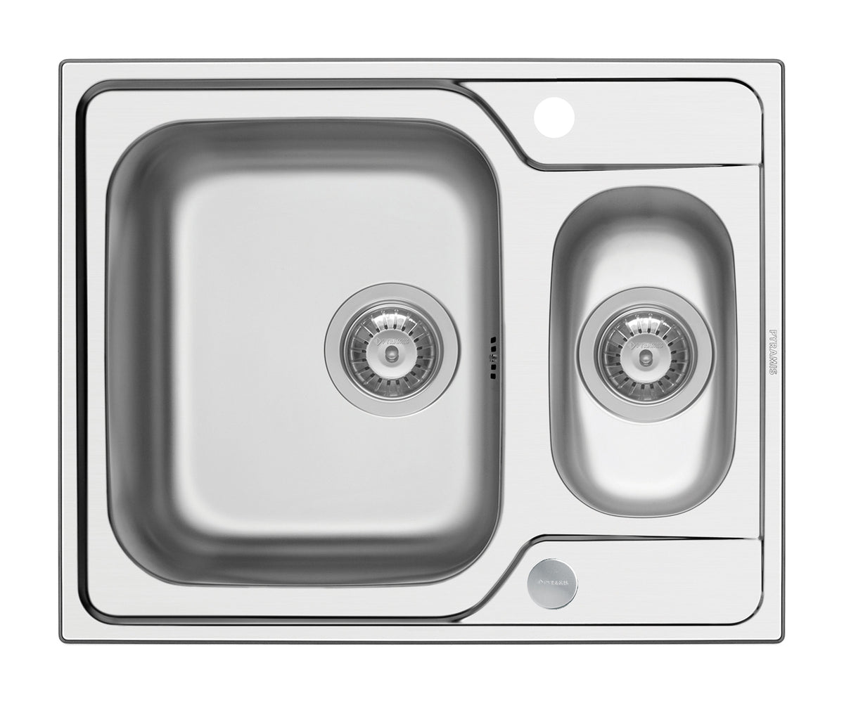 Chiuveta inox Pyramis FEDRA EXTRA 62x50 1 1/2B SM