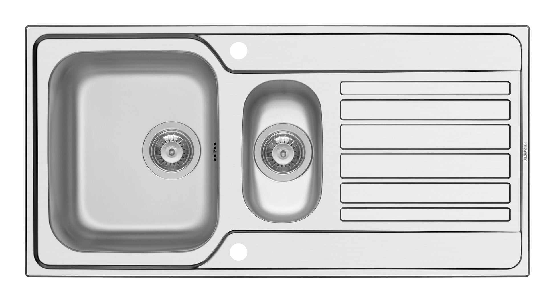 Chiuveta inox Pyramis FEDRA EXTRA 100x50 1 1/2B 1D SM