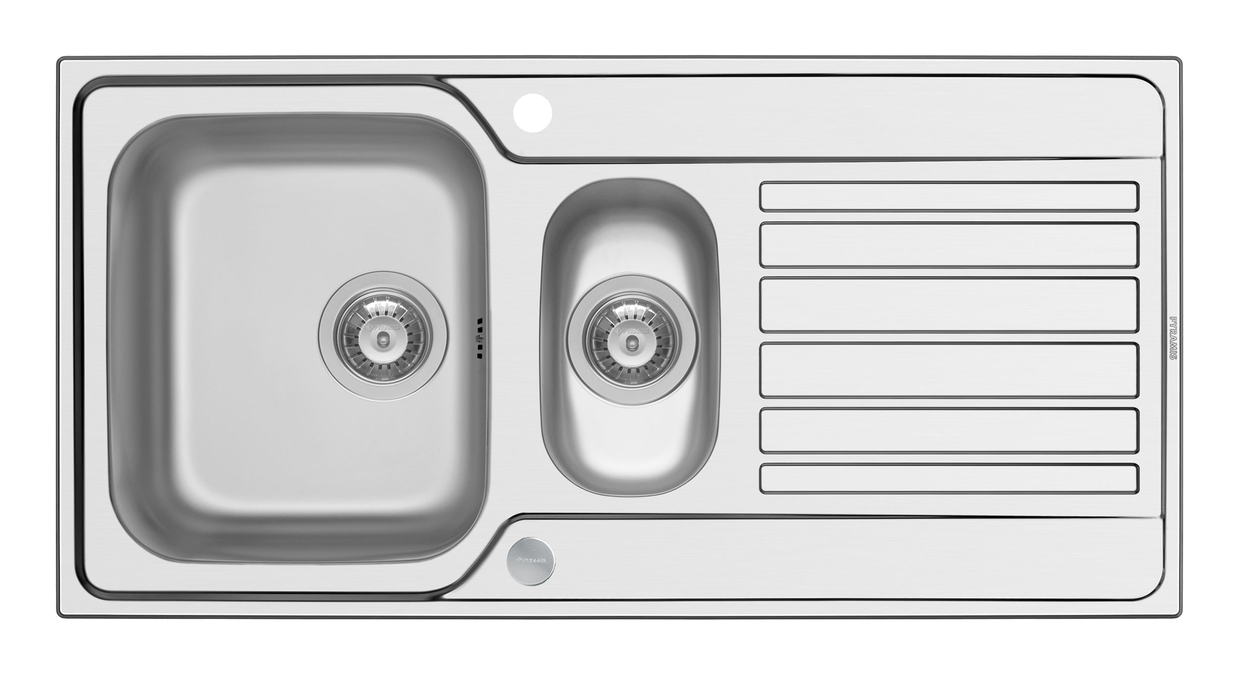 Chiuveta inox Pyramis FEDRA EXTRA 100x50 1 1/2B 1D SM