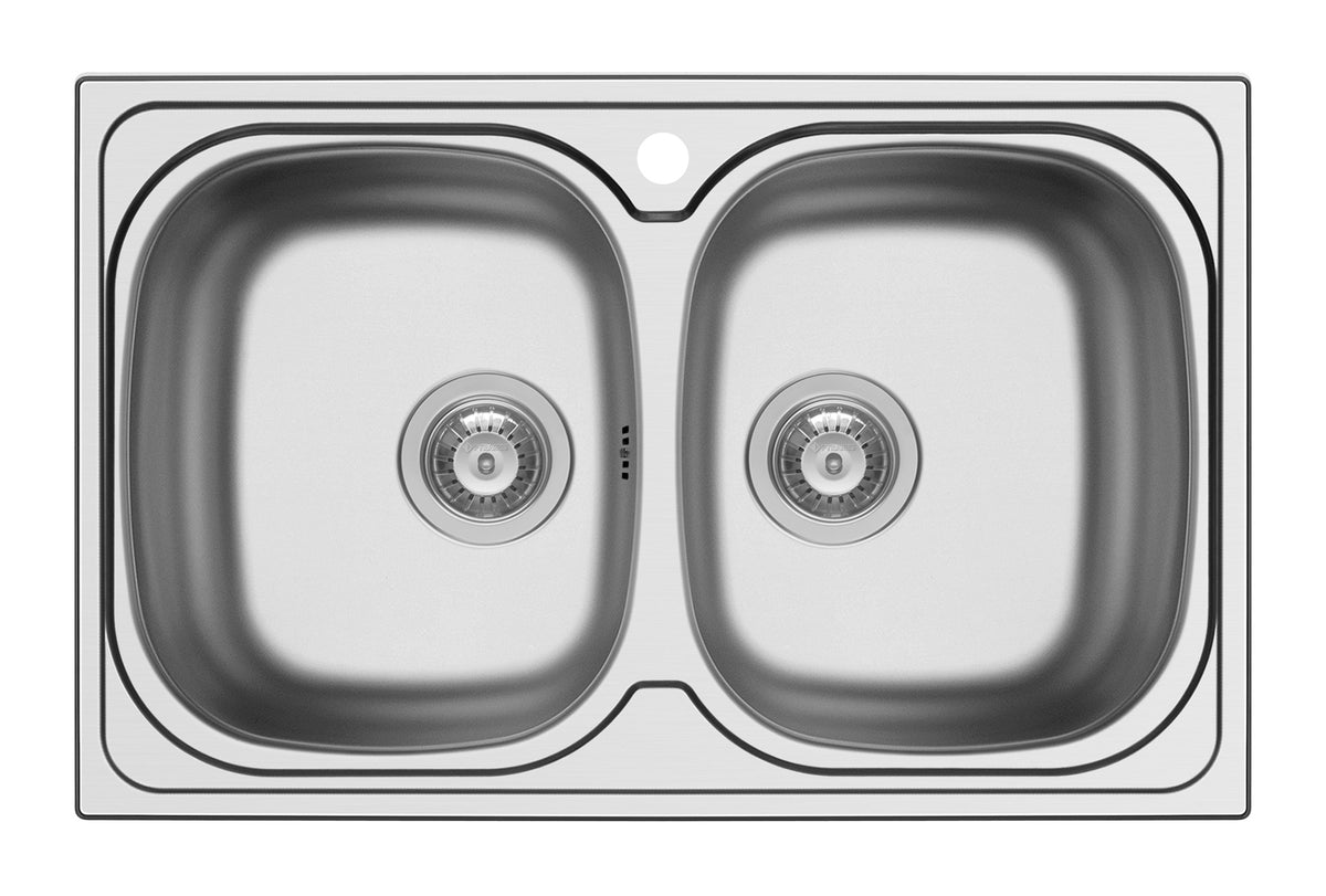 Chiuveta inox Pyramis AURORA 79x50 2B SM
