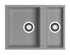 Chiuveta Granit TETRAGON 59x44 1 1/2B Industrial Grey