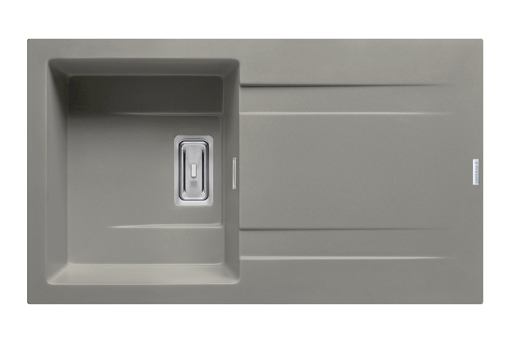 Chiuveta granit KARTESIO 86x50 1B 1D Industrial Grey