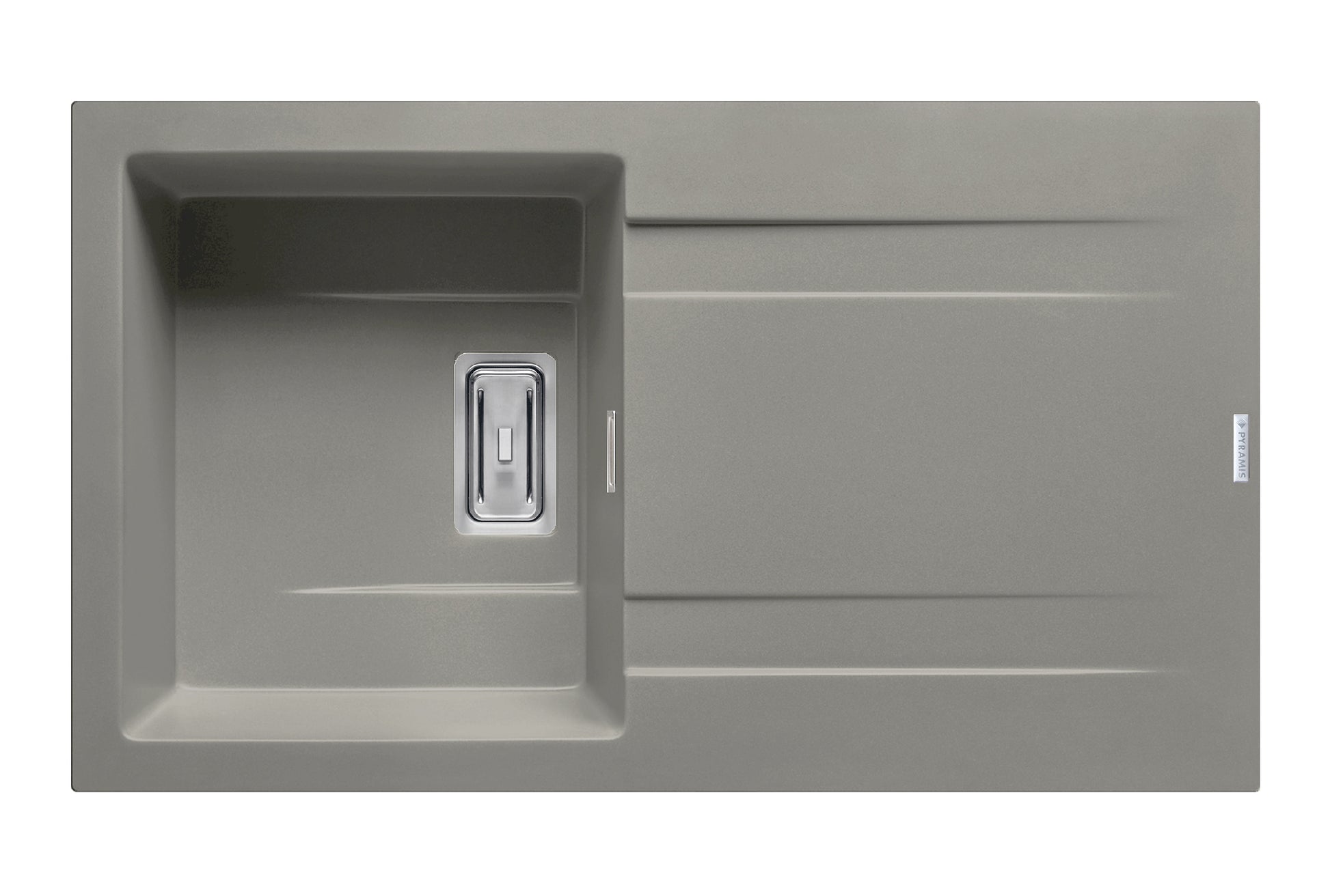 Chiuveta granit KARTESIO 86x50 1B 1D Industrial Grey