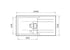 Chiuveta granit KARTESIO PLUS 100x50 1B 1D Industrial Grey