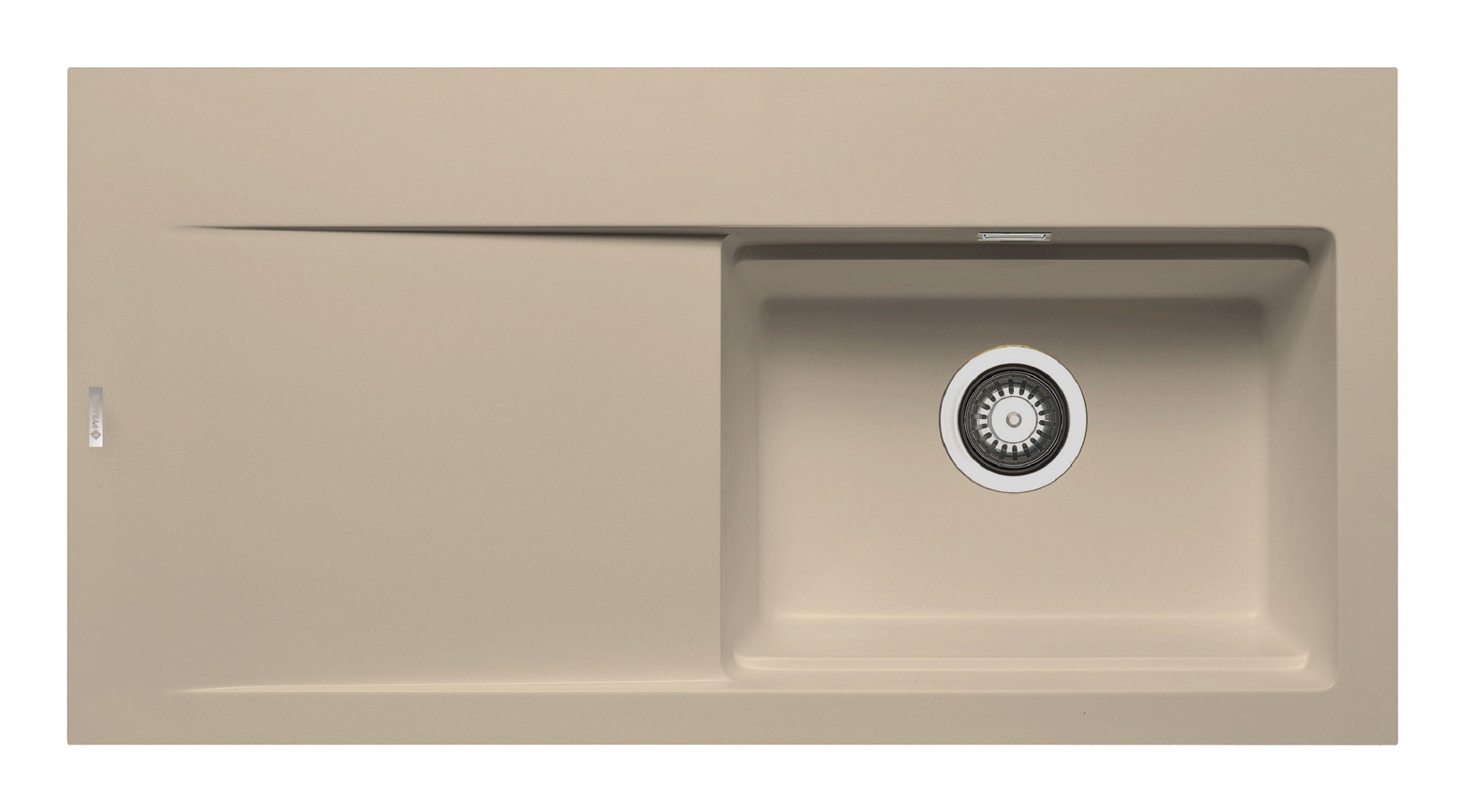 Chiuveta granit TEKTON 100x51 1B 1D DR Ivory