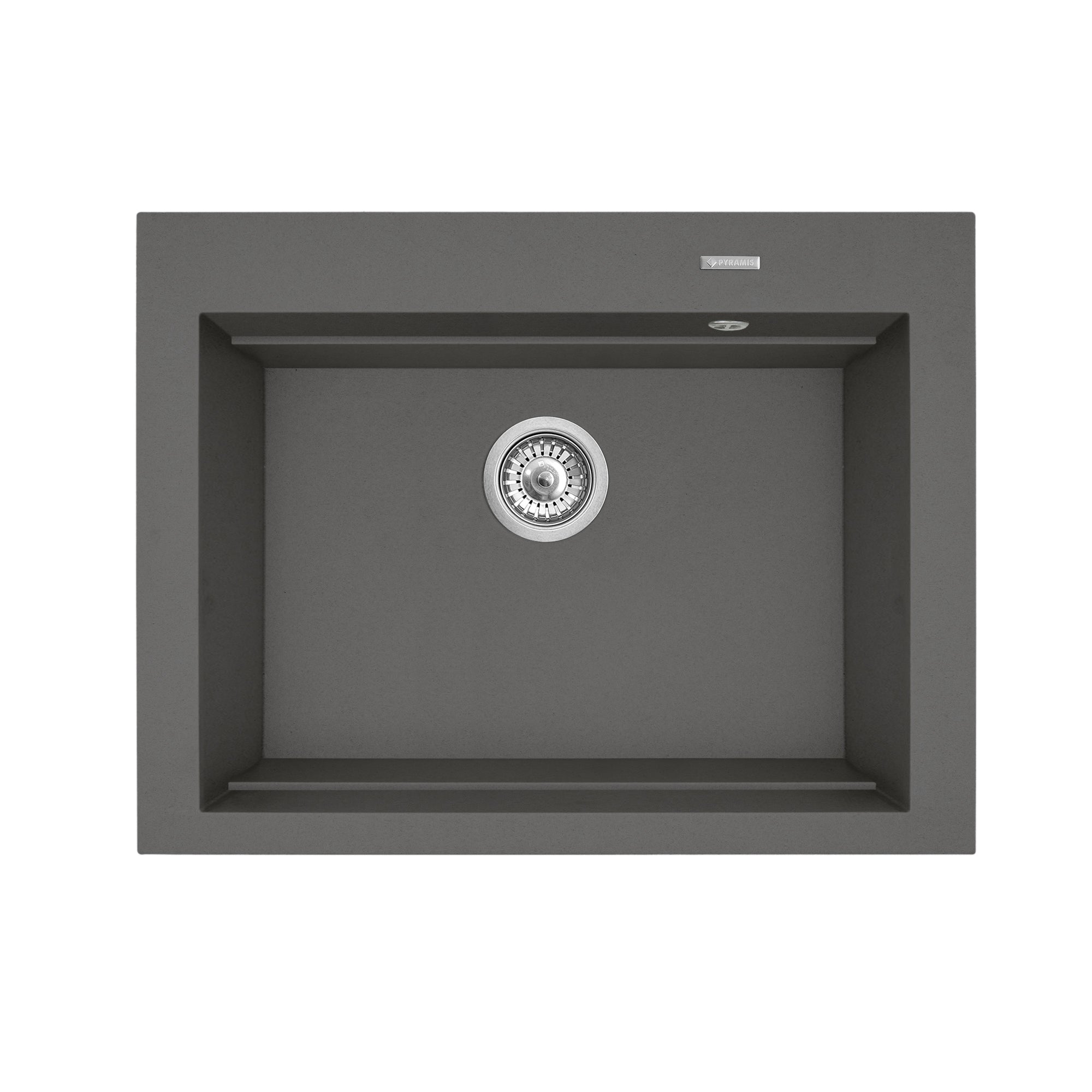 Chiuveta granit Pyramis SIROS 67x51,5 1B Iron Grey