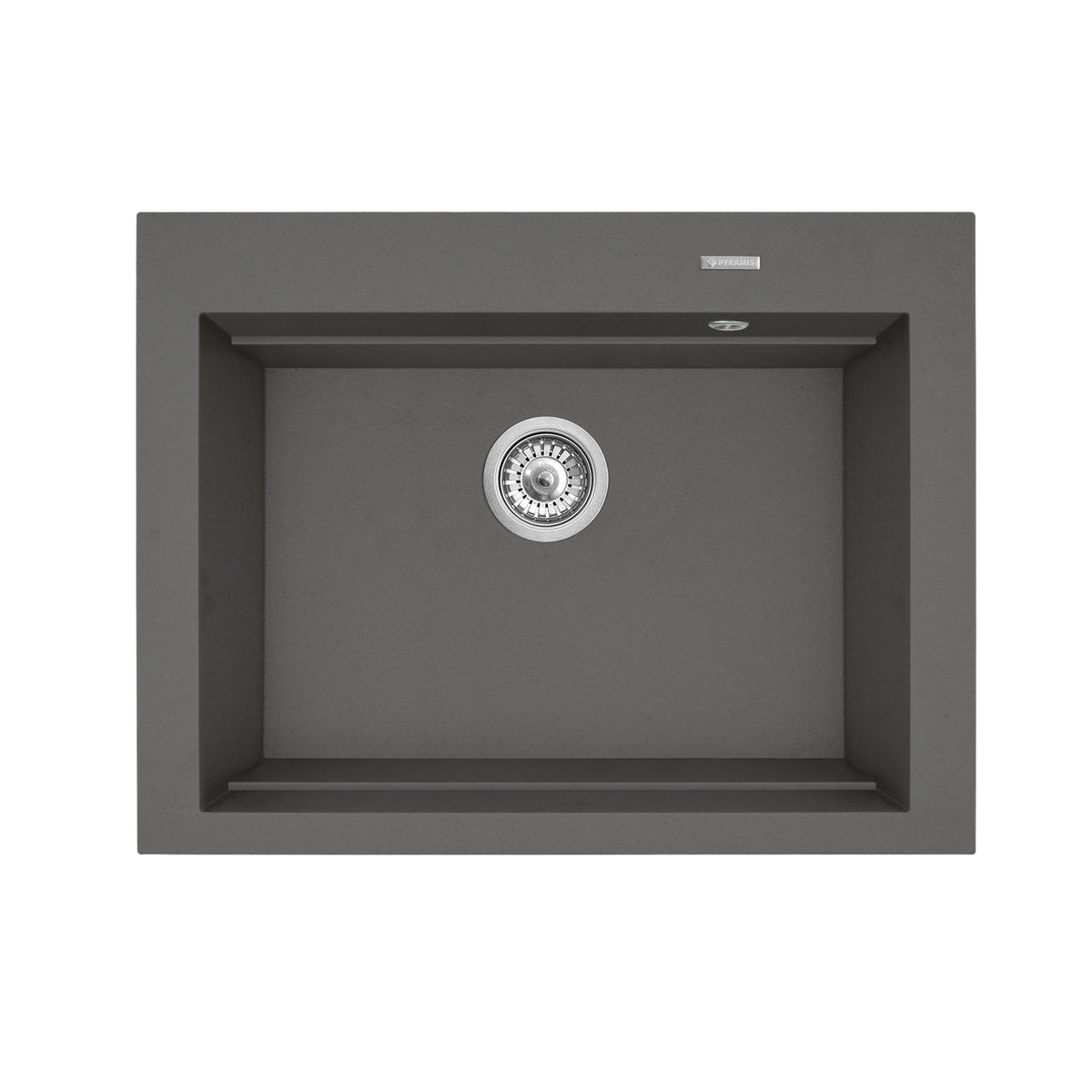Chiuveta granit Pyramis SIROS 67x51,5 1B Iron Grey