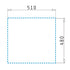 Set 3in1 chiuveta granit Cristal 1B 53x50 Snow