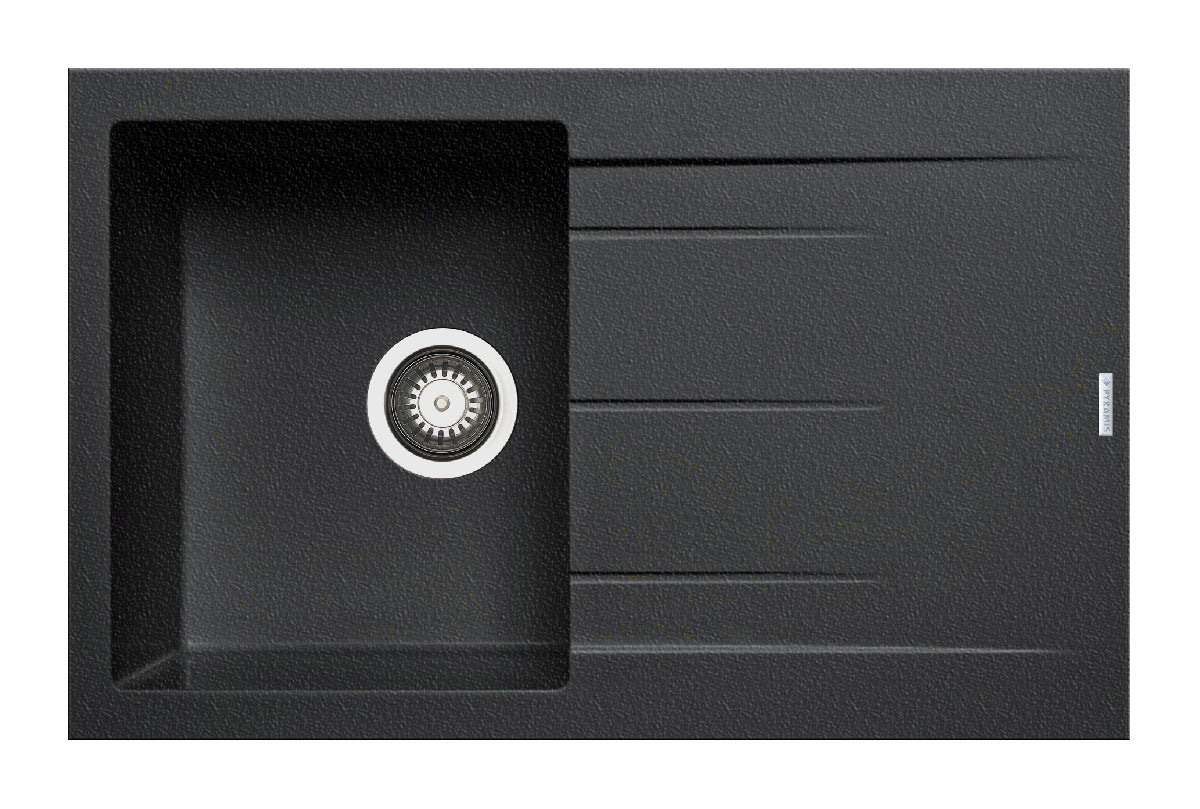 Chiuveta Granit ALAZIA 1B 1D 79x50 Black