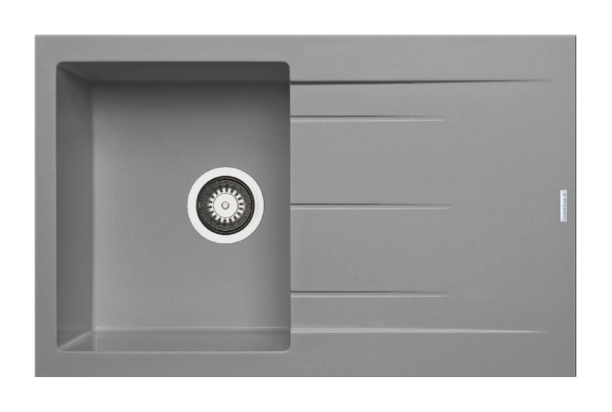 Chiuveta Granit ALAZIA 1B 1D 79x50 Industrial Grey