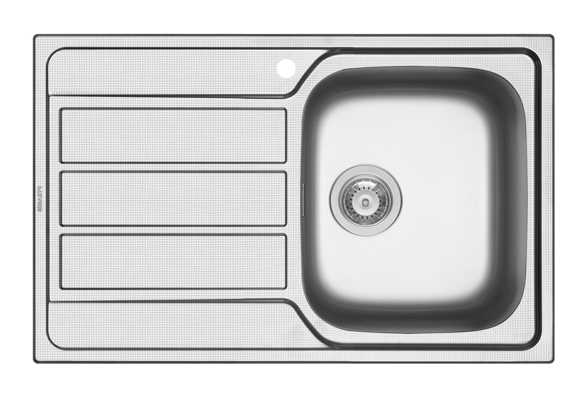 Chiuveta inox ATHENA DIAMOND 79x50 1B1D DR