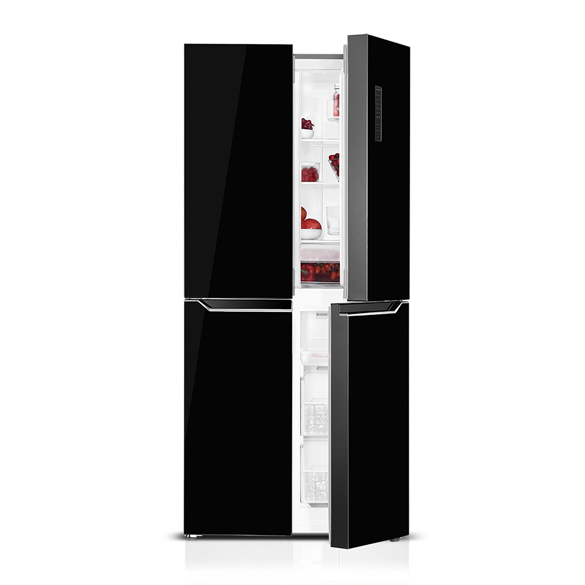 Side by Side Pyramis FSO199 Multi Door Black Glass