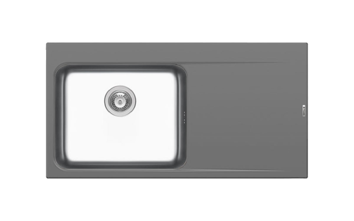 Chiuveta granit si inox PYRROS 100x52 1B 1D ST Industrial Grey