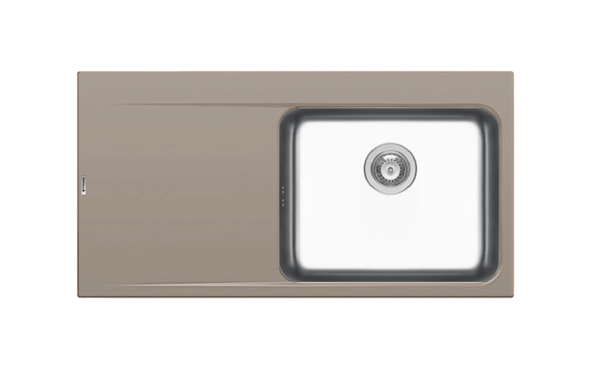 Chiuveta granit si inox PYRROS 100x52 1B 1D DR Sand Beige