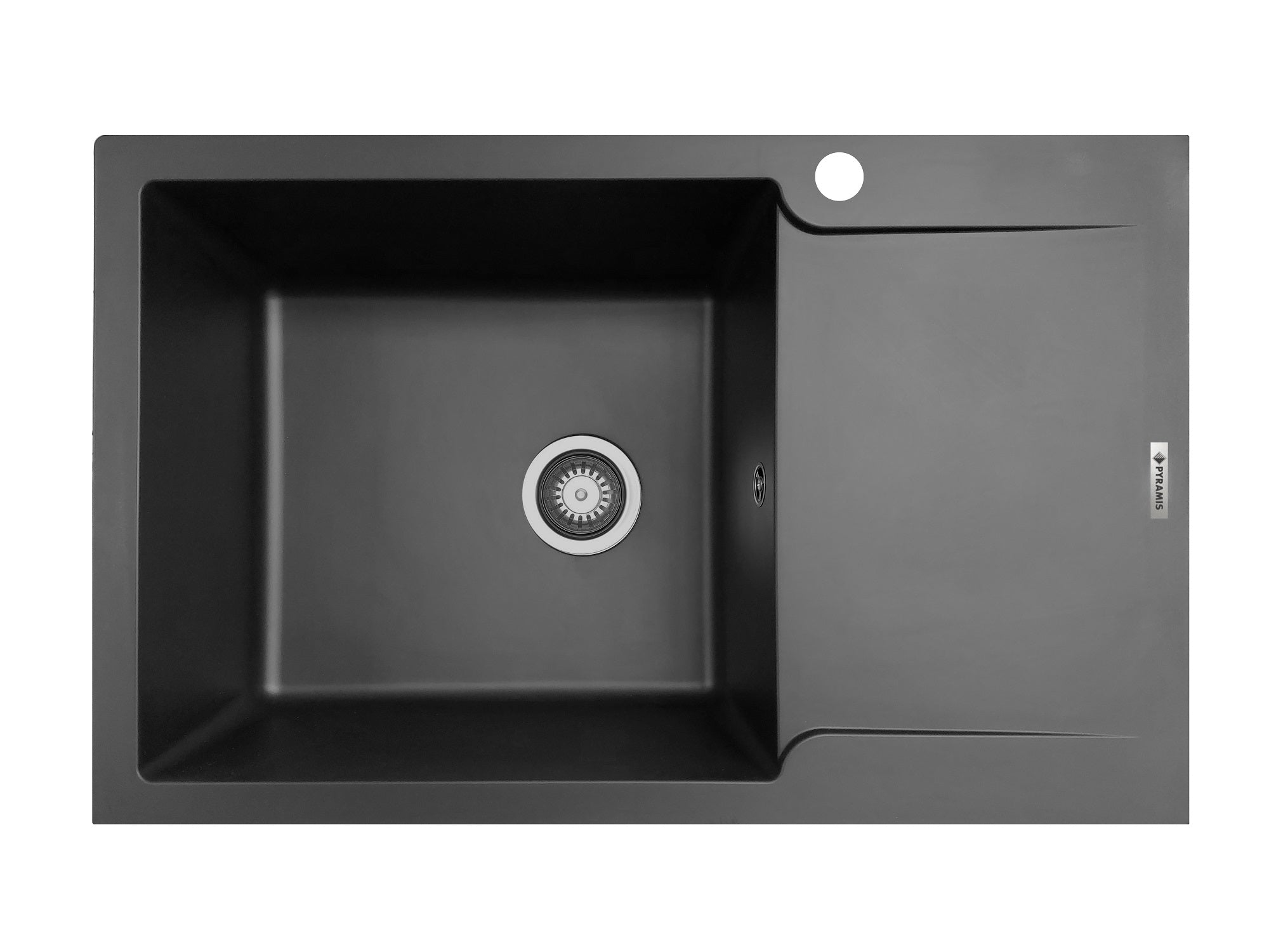 Chiuveta soft compozit Pyramis MAGNIFICA Durothek 1B1D ST Black