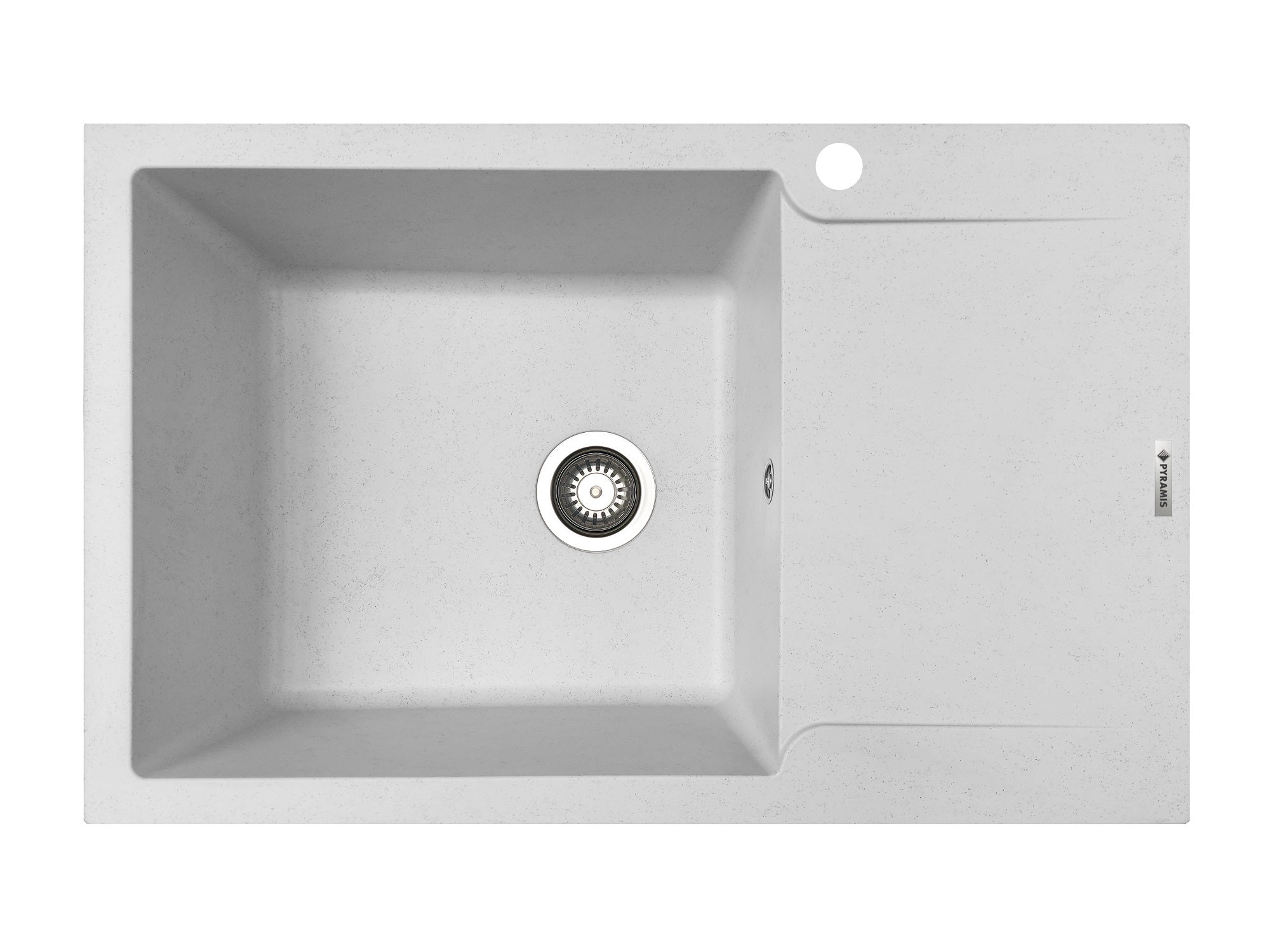 Chiuveta soft compozit Pyramis MAGNIFICA Durothek 1B1D ST White