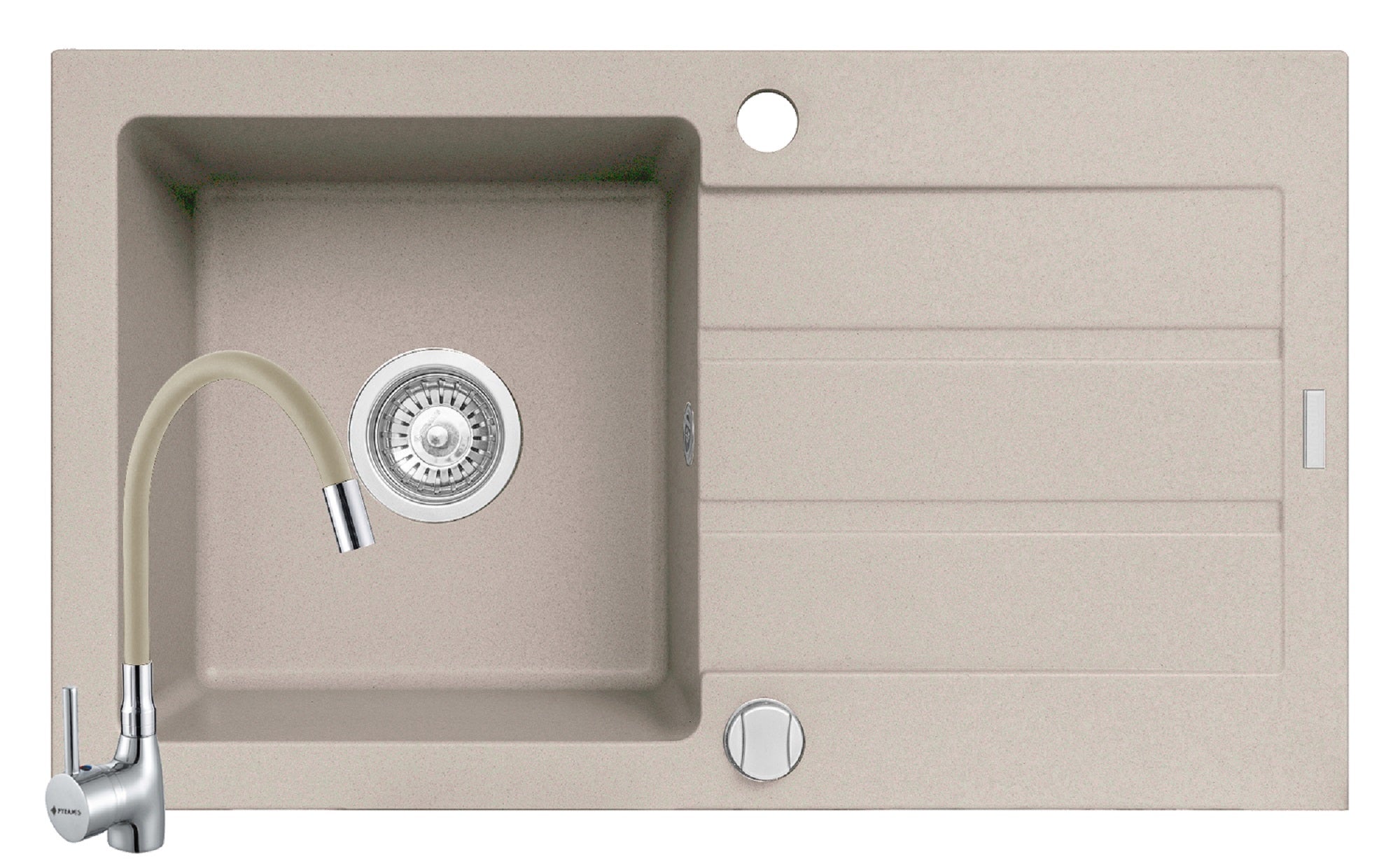 Set Pyramis NEXT 1B1D 76x44 si baterie Flessi Beige