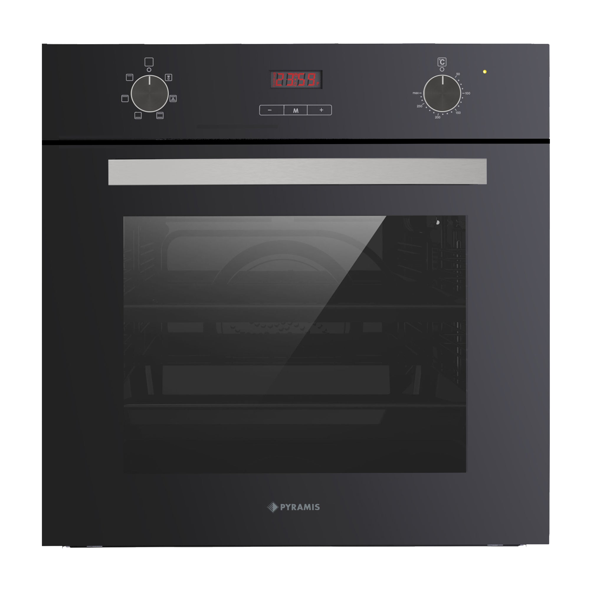 Cuptor electric Pyramis 60IN 8060 Black Glass