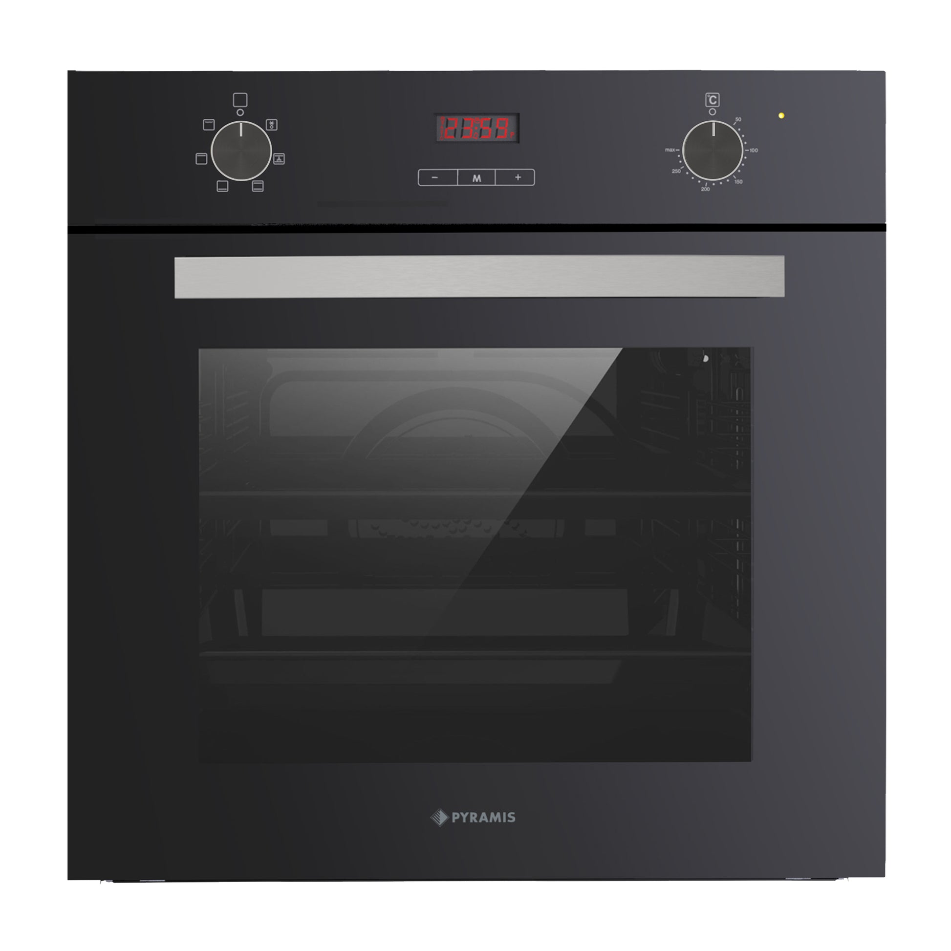 Cuptor electric Pyramis 60IN 8060 Black Glass