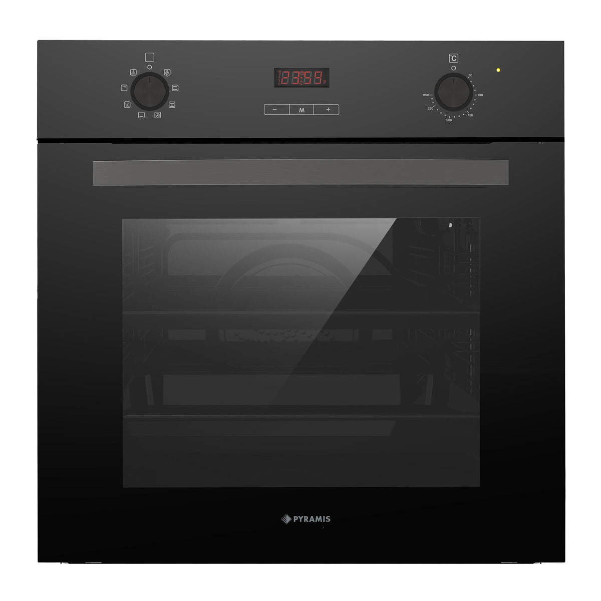 Cuptor electric Pyramis 60IN 8061 Black Glass