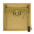 Set chiuveta inox ASTRIS COLORA 40x40 1B si baterie ADELITA Gold