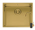 Set chiuveta inox ASTRIS COLORA 50x40 1B si baterie ADELITA Gold