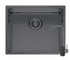 Set chiuveta inox ASTRIS COLORA 50x40 1B si baterie ADELITA Gun metal