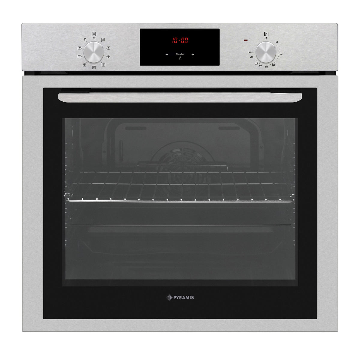 Cuptor electric Pyramis 6OIN BO173V Black Glass & Inox