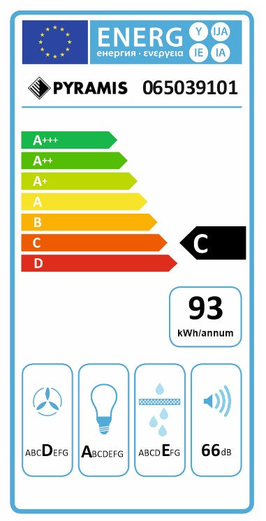 Hota decorativa Pyramis SPECIETO Black Glass 90cm