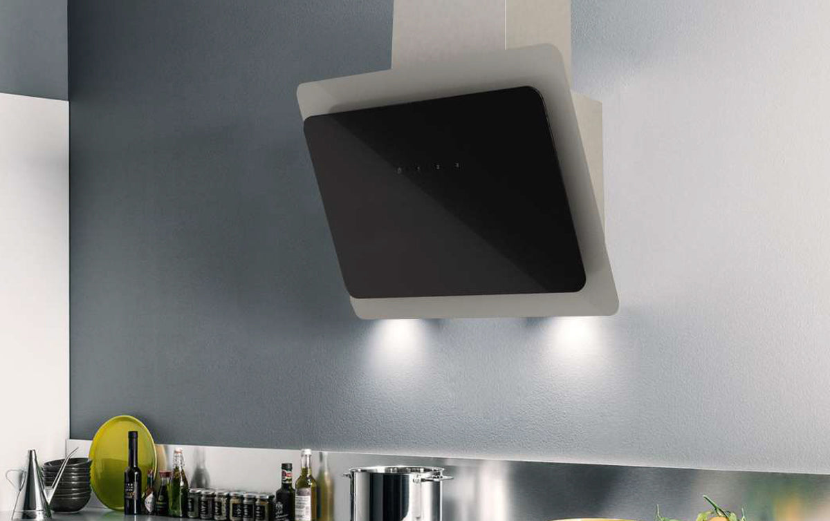 Hota decorativa Pyramis VETRIO Black Glass 90cm