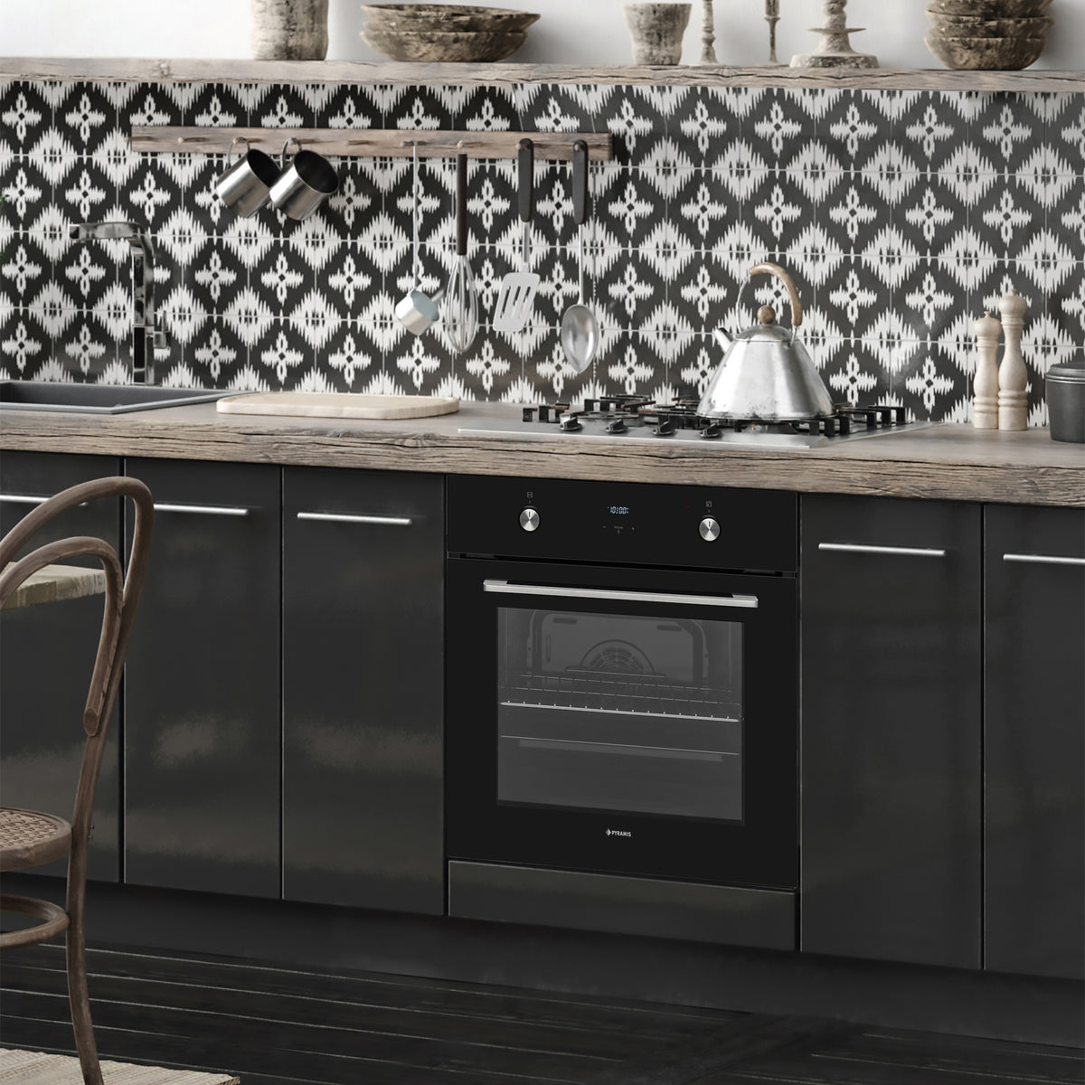 Cuptor electric Pyramis 60IN 80202 BLACK