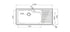 Chiuveta Inox TITAN 116x50 1B1D ST SM