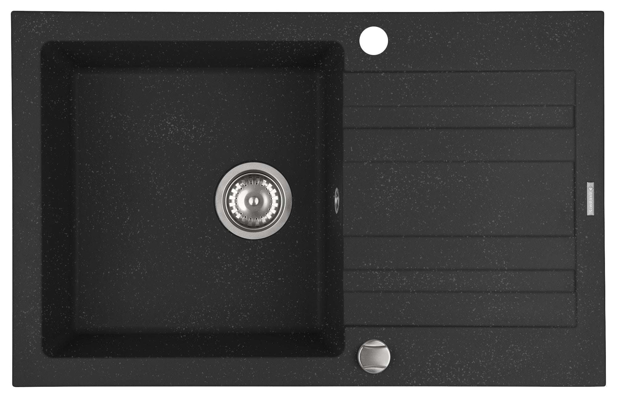 Chiuveta bucatarie Pyramis NAXOS 79x50 1B 1D Black