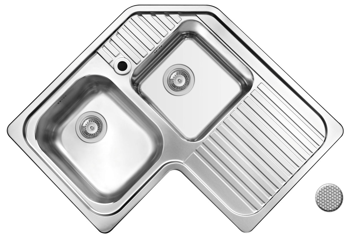 Chiuveta Inox CELESTE  83x83 2B 1D ST LN