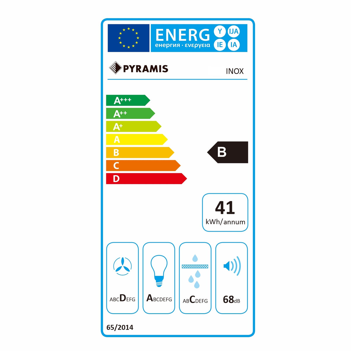 Hota decorativa Pyramis MDSC inox