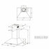 Hota decorativa Pyramis MDSC black