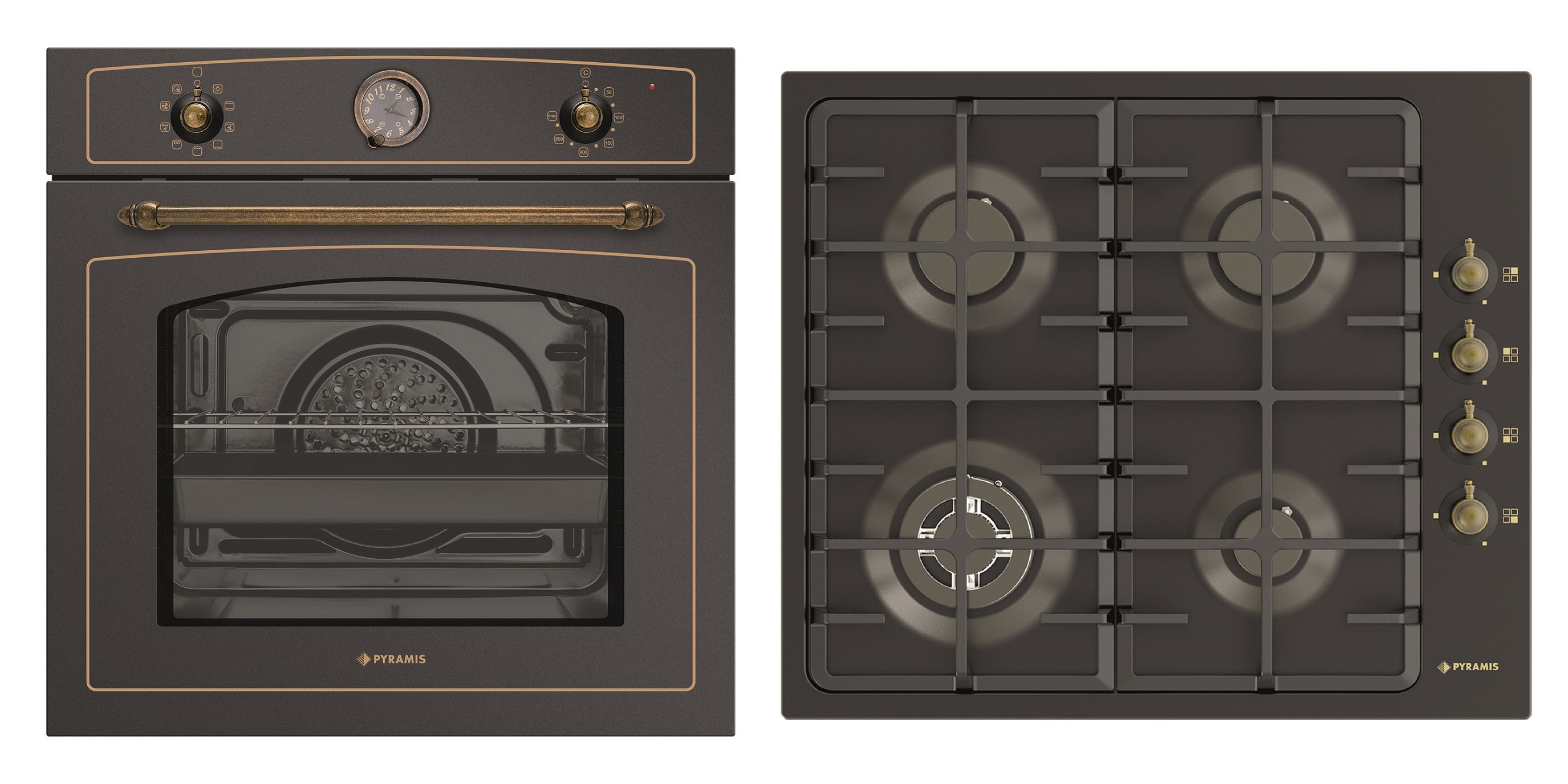 Set Rustic Pyramis 733070 Black Metal