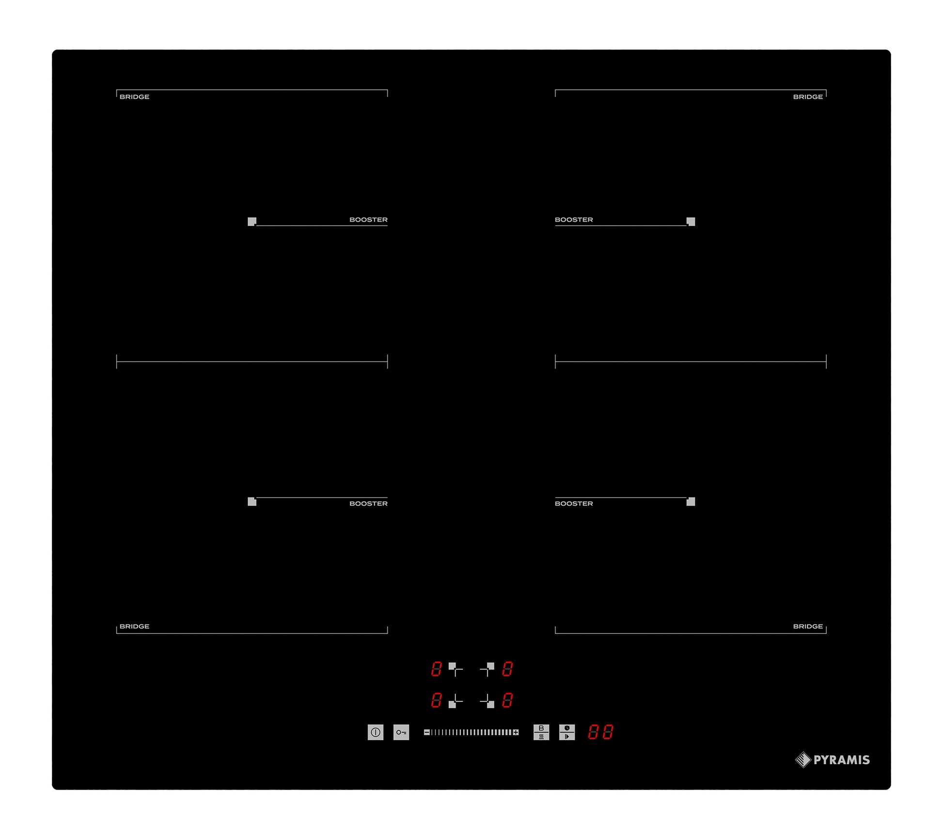 Plita inductie Pyramis PHI63432FMB Slider Touch Control Black